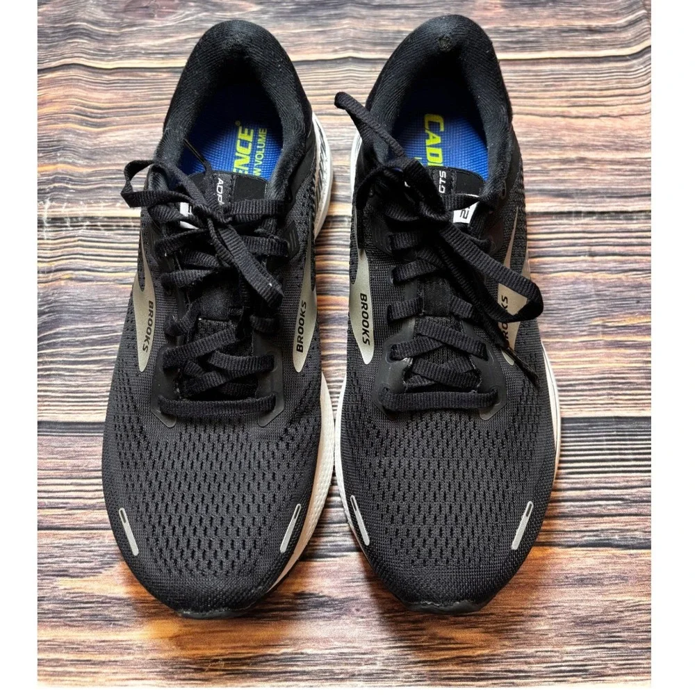 Brooks Adrenaline GTS 22 Shoes Womens 9 Black Running Comfort Walking Sneakers